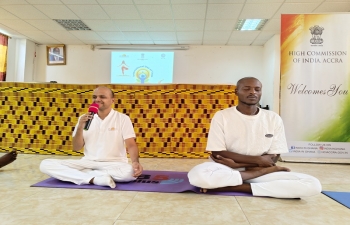 10th International Day of Yoga celebrations in Ghana
